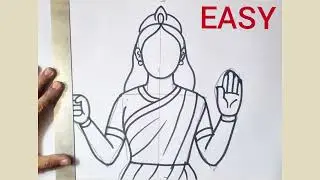 Bharat Mata Drawing | Independence day drawing ✨️