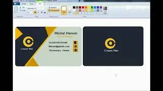 MS paint Tutorials - How to design Business card