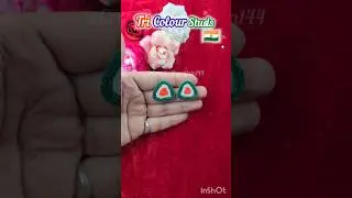 Tricolour 🇮🇳 stud earrings for republic day | #republicday