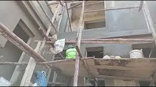 EXTERNAL PLASTERING WALL FOUR - DAY 5 @pattiek1590 @pattiekmusic #Diaspora News ' Building Construct
