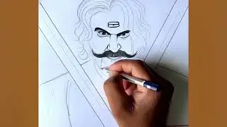 Chhaava Movie Drawing,🔥 ChhatrapatiSambhaji Maharaj Drawing, Outline Tutorial