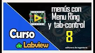 creación de menús con Tab control y menú ring | aprende a programar con labview 2025 #8