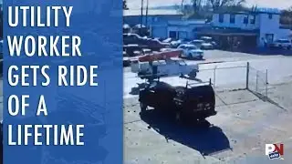 A Utility Worker Gets A Ride Of A Lifetime