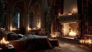 Relaxing Piano Music in an Ancient Castle at Night | Deep Sleep, Goodbye Insomnia