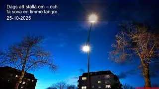 Dags att st&auml;lla om &ndash; och f&aring; sova en timme l&auml;ngre