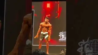IFBB PRO Amit Agre posing for Bharat Pro Show - Sheru Classic 2025 #sheruclassic #mensphysique