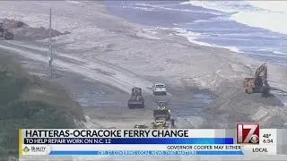 Changes to be made to Hatteras-Ocracoke ferry schedule