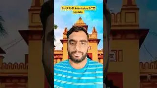 BHU PhD admission 2025 official update #bhu #bhuphd #phd #phdadmission2025 #ugcnet #csirnet