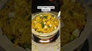 Restaurant Style Vegetable Dum Biryani 🥘✨|#vegdumbiryani#biryani #vegbiryani#foodshorts#shorts#Virel