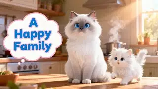 Daily Life of a Cat Family | Simple & Peaceful | Day 1 | #cat 