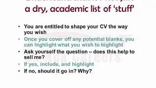 HOW TO: Use CV as a salestool