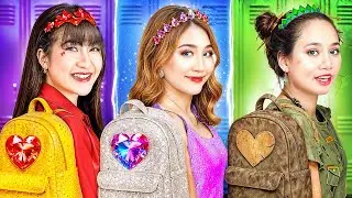 Ngọc Lục Bảo Nghèo Vs Kim Cương Giàu Có Vs Hồng Ngọc Siêu Giàu Ở Trường!