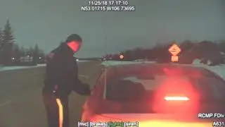 RCMP officer seen dragged by car in provincial court exhibit video