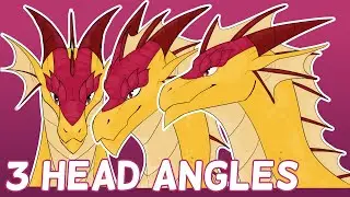 Drawing Dragon Head Angles - Commission Workflow