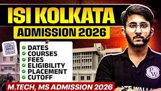ISI Kolkata Admission 2026 | Mtech, MS Admission Without GATE Or Low GATE Score | Complete Details