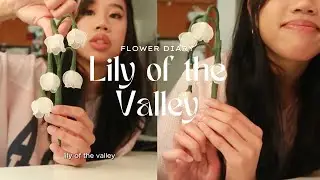 Flower Diary: Lily of the Valley - wire nylon stocking flower craft tutorial