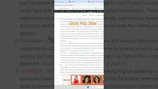 Daily Pay Jobs - Work from Home #workfromhome #job #stayathomejobs #makemoneyonline #homejobs #home