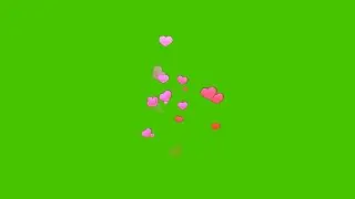 Heart Animation Green Screen Effects Free Download HD 1080p | Heart Sparkles Chroma Key With Sound