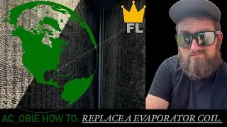 How to replace an evaporator coil in an electric heat air conditioner.