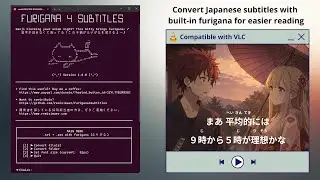 Japanese Furigana for Subtitles | Tutorial - Works on VLC.