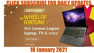 Amazon Quiz | Lenovo laptop | Wheel of Fortune