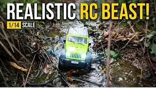 Realistic RC Jeep Wrangler Shows What's Possible at 1/14 Scale