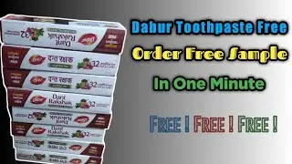 Dabur Free Toothpaste |Order Dabur Free Sample In 1 Minute|With Full Trick