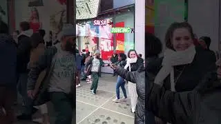 Salsa Dancing in Times Square #salsa #salsadancing #nyc #timessquare #livemusic