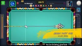 GOLDEN BREAK WITH MOON DUST CUE [ 8 BALL POOL ] | Muhammad Mubashir Siddique !