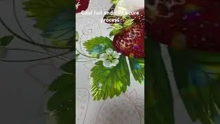 Cold foil, cast&cure, screen printing machine, strawberry, screen press