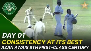 Azan Awais Smashes 123 Runs | Abbottabad vs Sialkot | Day 1 | Quaid-e-Azam Trophy 2025-26 | M2P1K