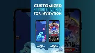 Buy your Personalized digital invitation for birthdays, weddings, etc from mrinvites.com
