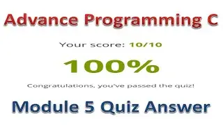 Advance Programming C || Module 5 Quiz Answer || Cisco Code Rider || #AdvanceProgrammingC