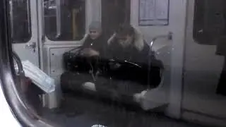 От станция метро парк победы до станция метро Купчино линия 2   ЭЛЕКТРИЧКА ЭТ 2  001