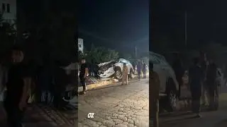 Accident of Toyota Fortuner dated 11-08-25. #gujranwala #accident #oz
