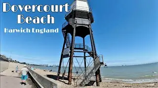 4K OSMO ACTION - DOVERCOURT BEACH SUMMER WALKING TOUR | Harwich England | July 2021