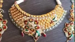 LATEST AAD MINI TIMNIYA CHOKER DESIGN WITH EARRINGS NECKLACE SET LATEST DESIGN RAJASTHANI TRADITIONA