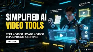 Simplified AI Video Tools: Text-to-Video, Image-to-Video, Repurposing & Editing