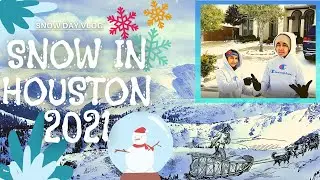 Snow in Houston TX, 2021❄️🥶