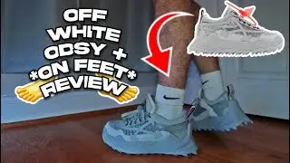 UNBOXING OFF WHITE ODSY-1000 SNEAKERS GREY Lace-Up Sneaker + ON FOOT