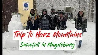 Trip to Harz Mountains - Tour Guide - Snowfall in Magdeburg