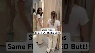 Same Jeans. Same Flattened Butt Problem. #denimstyle #bodyshapestyling #flatbumfix @MANGO