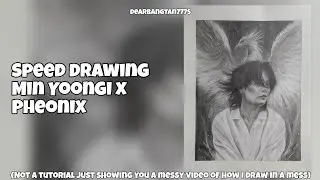  Reborn from the Ashes: Min Yoongi x Phoenix Graphite Sketch @dearbangtan777s 
