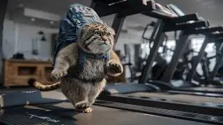 AI Pallas's Cat with a Slightly Chubby Belly Starts Going to the Gym [manul]