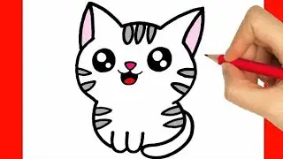 Katze zeichnen lernen für Anfänger | Tiere zeichnen