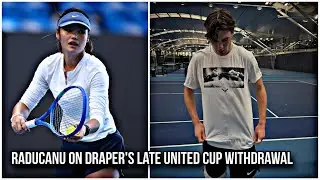 Emma Raducanu comments on Jack Draper's late United Cup withdrawal #sportscentre