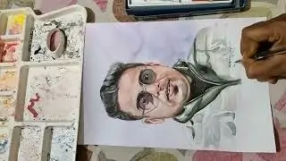 water colour portrait 😊sumitart&hearts;️