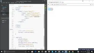 Toggle switch button using HTML/CSS