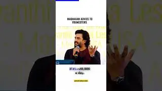 R Madhavan tells about earning money #rmadhvan