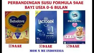 Perbandingan Susu Formula 9AAE Bagus & Murah Bayi 0-6 Bulan Bebelove 1 vs Lactogen 1 vs Frisian Baby